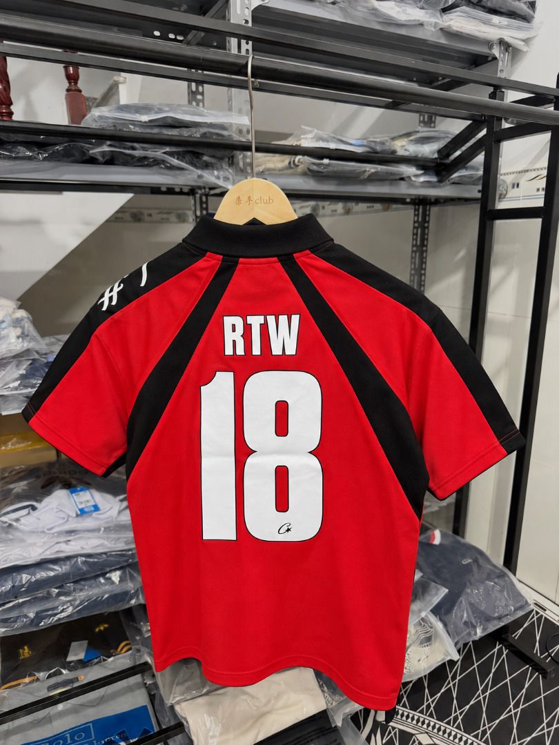 Corteiz RTW Jersey Red (Category: Activewear) located in San Fernando. Submitted by fynder (Listing ID 1463778921, Image 2). Description: Corteiz RTW Jersey Red Auth With Tags Available Sizes : S-XL 💬 DM for more Photos 📦 Fast processing (Air cargo freight) 💬 More drops daily on IG: @fynder1 🔒 Buyer protection through Carousell — shop with confidence .