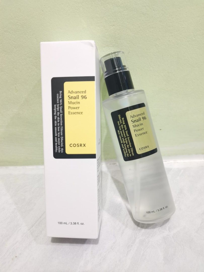 COSRX Advanced Snail 96 Mucin Power Essence 100ml (Category: Face Care) located in Valenzuela. Submitted by nafie330 (Listing ID 1463844512, Image 2). Description: - COSRX Advanced Snail 96 Mucin Power Essence - Contains 96% Snail Secretion Filtrate - Nourishes and revitalizes skin - Promotes smooth and healthy skin - 100ml bottle with convenient pump dispenser - Ideal for your daily skincare routine.
