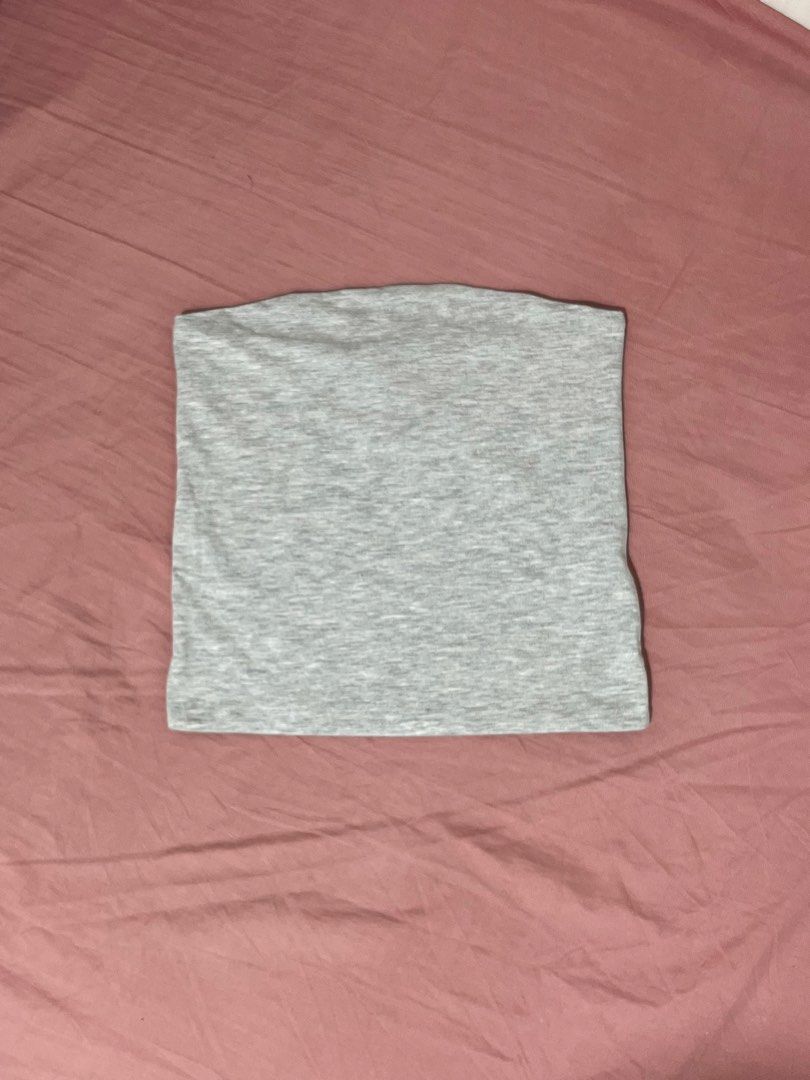 Cotton On Grey Basic Tube Top (Category: Sleeveless) located in Binan City. Submitted by lodeovn (Listing ID 1463823808, Image 2). Description: size: small to semi med mop: gcash mod: jnt.
