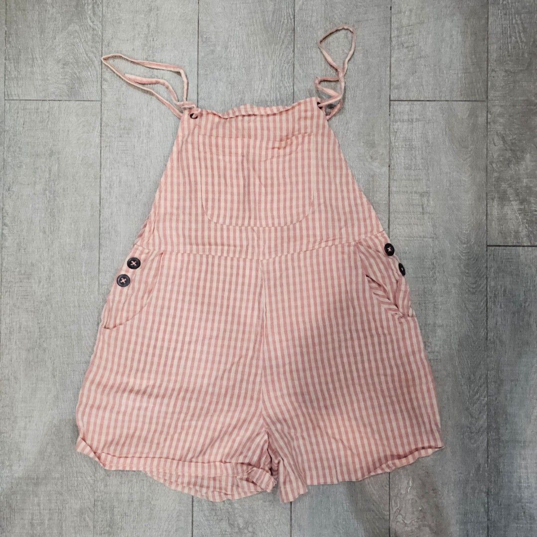 Cotton On Pink Striped Romper (Category: Rompers) located in Makati City. Submitted by goldenbird.001 (Listing ID 1463891603, Image 1). Description: fits medium.