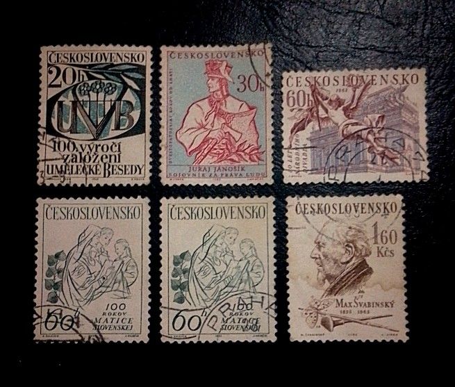 Czechoslovakia 1963 - Anniversaries 6v. (used) (Category: Vintage Collectibles) located in Balamban. Submitted by pandastampscebu (Listing ID 1463932593, Image 1). Description: Czechoslovakia 1963 - Anniversaries 6v. (used) ₱45. Used. Price : ₱45. LAST PRICE POSTED The price is always for the whole set you see on the picture. GENERAL INFO ------------------------ MAXIMUM RESERVATION = 48 HOURS Shipping fee nationwide with J&T is ₱130. Free shippi