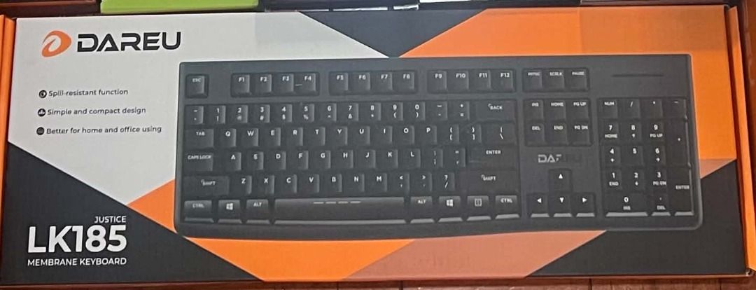 Dareu LK185 Keyboard (Category: Computer Keyboard) located in Makati City. Submitted by rs_listings (Listing ID 1463836991, Image 1). Description: ⌨️ DAREU LK185 Keyboard — FOR SALE Selling 2x DAREU LK185 Keyboard. The keyboard is **sealed and unused**, making it a good option if you're looking for a brand-new keyboard at a lower price. ⭐ KEY FEATURES • DAREU LK185 Keyboard • Sealed / Unused • Original packaging • Full-size keyboard design • Prac