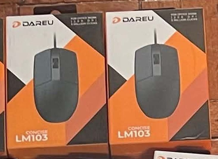Dareu LM103 Concise Wired Optical Mouse (Category: Mouse & Mousepads) located in Makati City. Submitted by rs_listings (Listing ID 1463839950, Image 1). Description: 🖱️ DAREU Concise LM103 Mouse — FOR SALE Selling my DAREU Concise LM103 Mouse. I have **2 pieces available**, and both units are **sealed and unused**. Great for everyday use, work, school, and general PC use. ⭐ KEY FEATURES • DAREU Concise LM103 Mouse • Sealed / Unused • Original pa