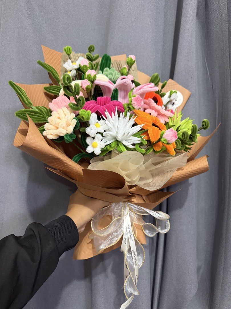 delia serene (Category: Flowers & Bouquets) located in Valenzuela. Submitted by mflowers_crafts (Listing ID 1463898108, Image 3). Description: HANDMADE FLOWERS THAT LAST! Looking for a beautiful and meaningful gift? 💐 Our handmade flower bouquets are carefully crafted with satin ribbons, fuzzy wire flowers, and dried trigo fillers—made with love and designed to last! 💕 📦 Ships nationwide 💵 Cash on Delivery available 💐 Customized orders are w
