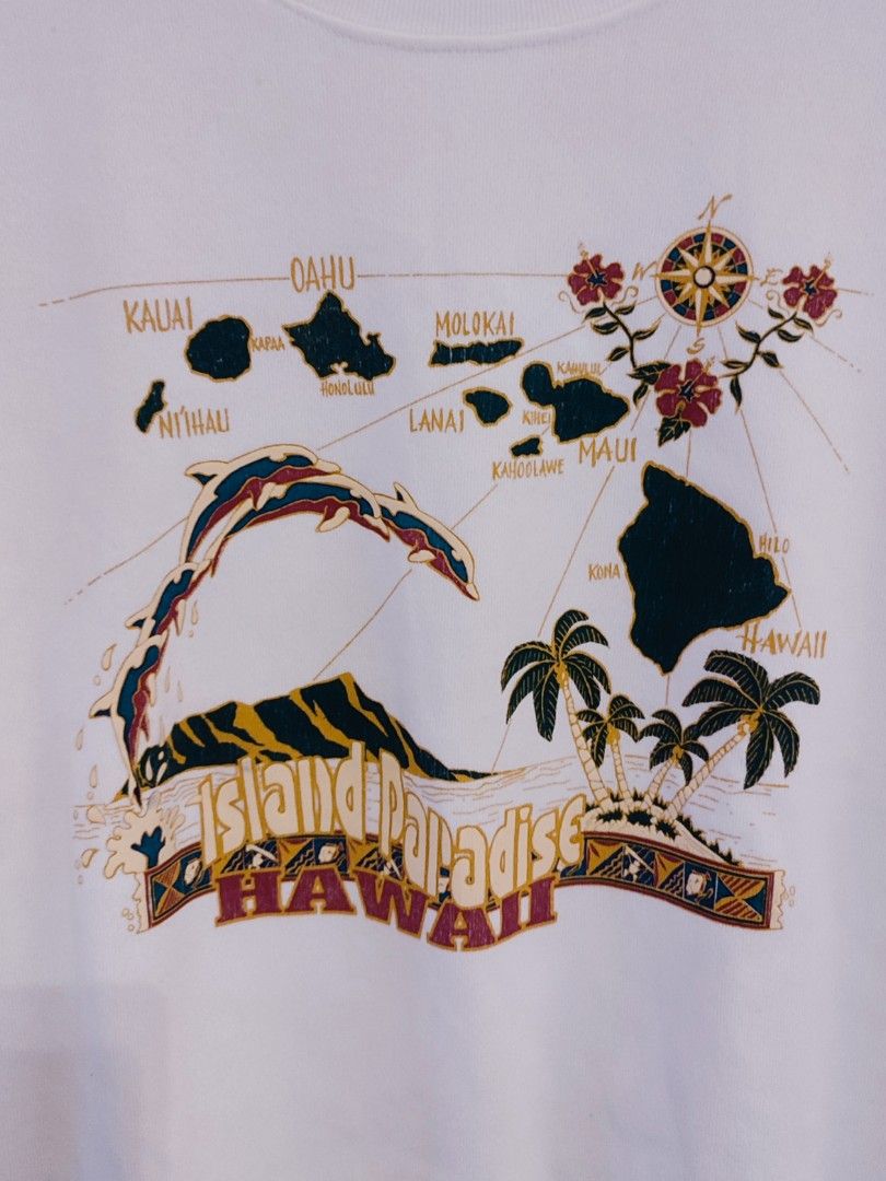 Delta Hawaii Islands Sweater Pullover (Category: Coats, Jackets and Outerwear) located in Ibajay. Submitted by trendholicrepublique (Listing ID 1463831954, Image 3). Description: Delta Hawaii Islands Sweater Pullover 159 Php Color Rate 9.5/10 Large On Tag (22 x 26) Very Good Condition (need wash) Issue: hairline cracks.