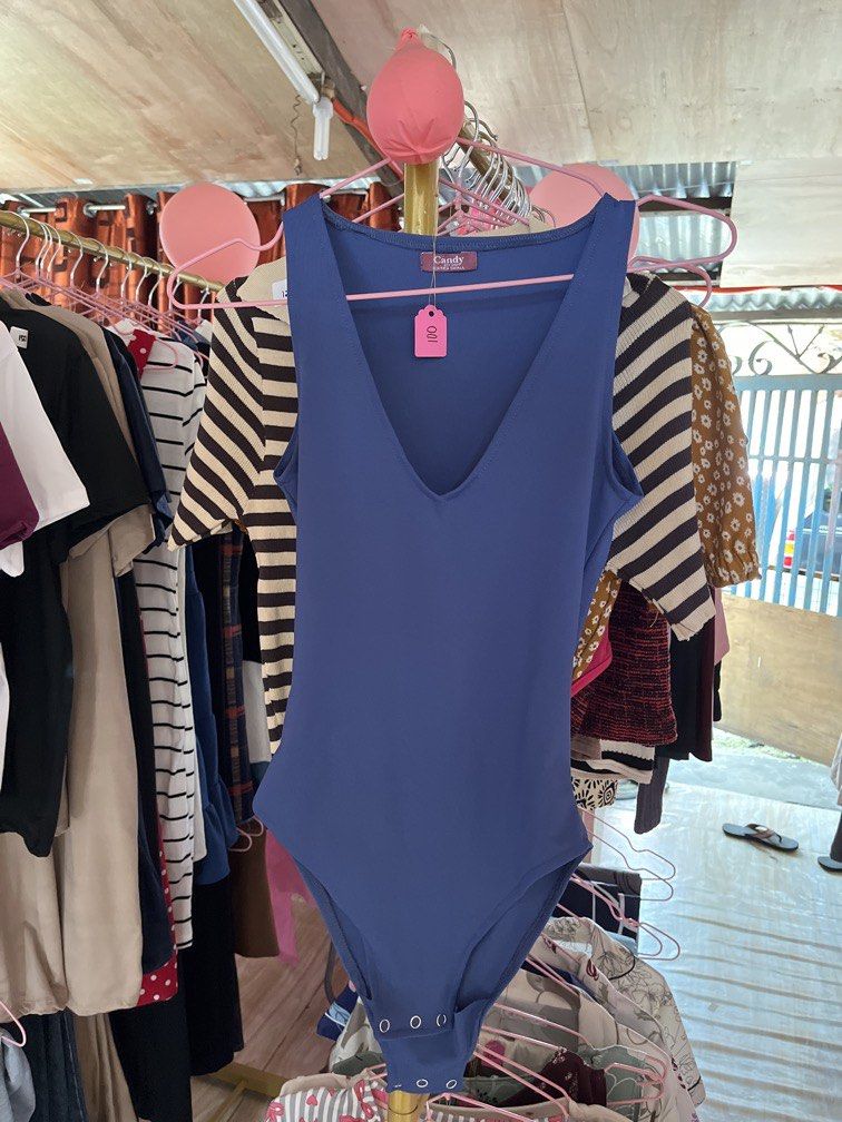 denim blue bodysuit (Category: Sleeveless) located in Manila. Submitted by myapparelshop (Listing ID 1463749196, Image 1). Description: .