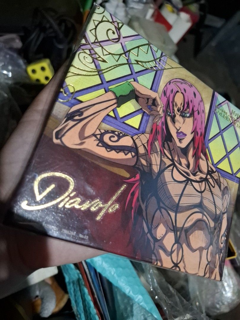 Diavolo 03 (Category: Raw Singles) located in Quezon City. Submitted by NGClove (Listing ID 1463881415, Image 2). Description: Bandai JoJo's Bizarre Adventure Golden Wind Canvas Style collectible art board - JoJo's Bizarre Adventure Golden Wind Card - Features Diavolo - Di molto bene Collection, No. 03 - Made in Japan - Gold foil accents on text - Ideal for collectors.