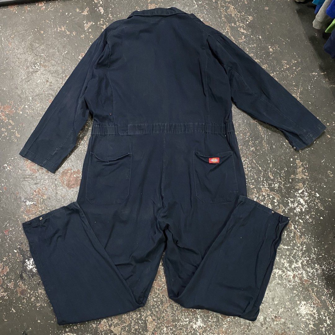 Dickies Navy Blue Work Jumpsuit Coveralls (Category: Jumpsuits) located in Cagayan de Oro. Submitted by sumamestreethub (Listing ID 1463862183, Image 3). Description: - Navy blue Dickies work jumpsuit - Full zip front with collar - Two chest pockets - Two back pockets - Elasticated waist for a comfortable fit - Perfect for work or casual wear.