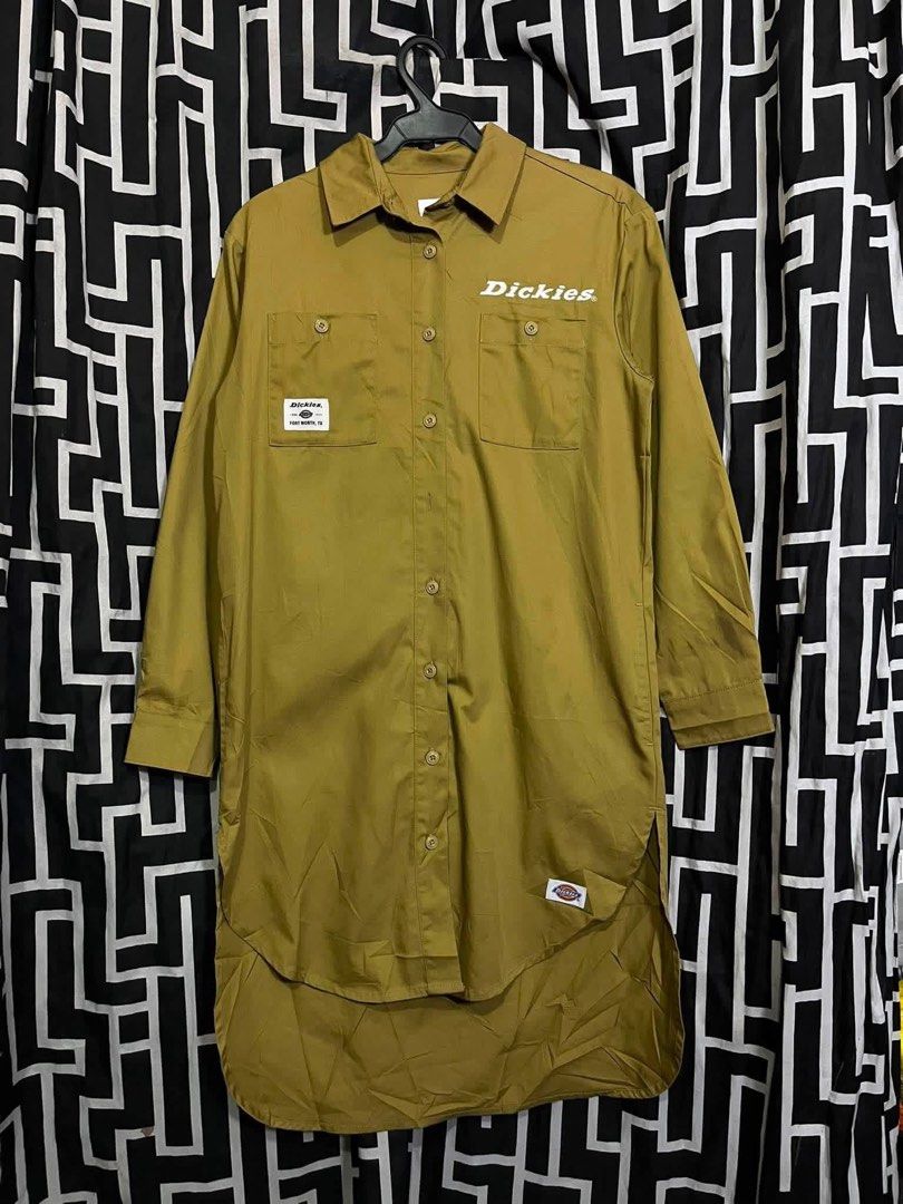 DICKIES POLO DRESS KHAKI (Category: Activewear) located in Manila. Submitted by bibiies2.0xghettothrift (Listing ID 1463880994, Image 2). Description: Details W20 L32-34 Small Loc.Baclaran .