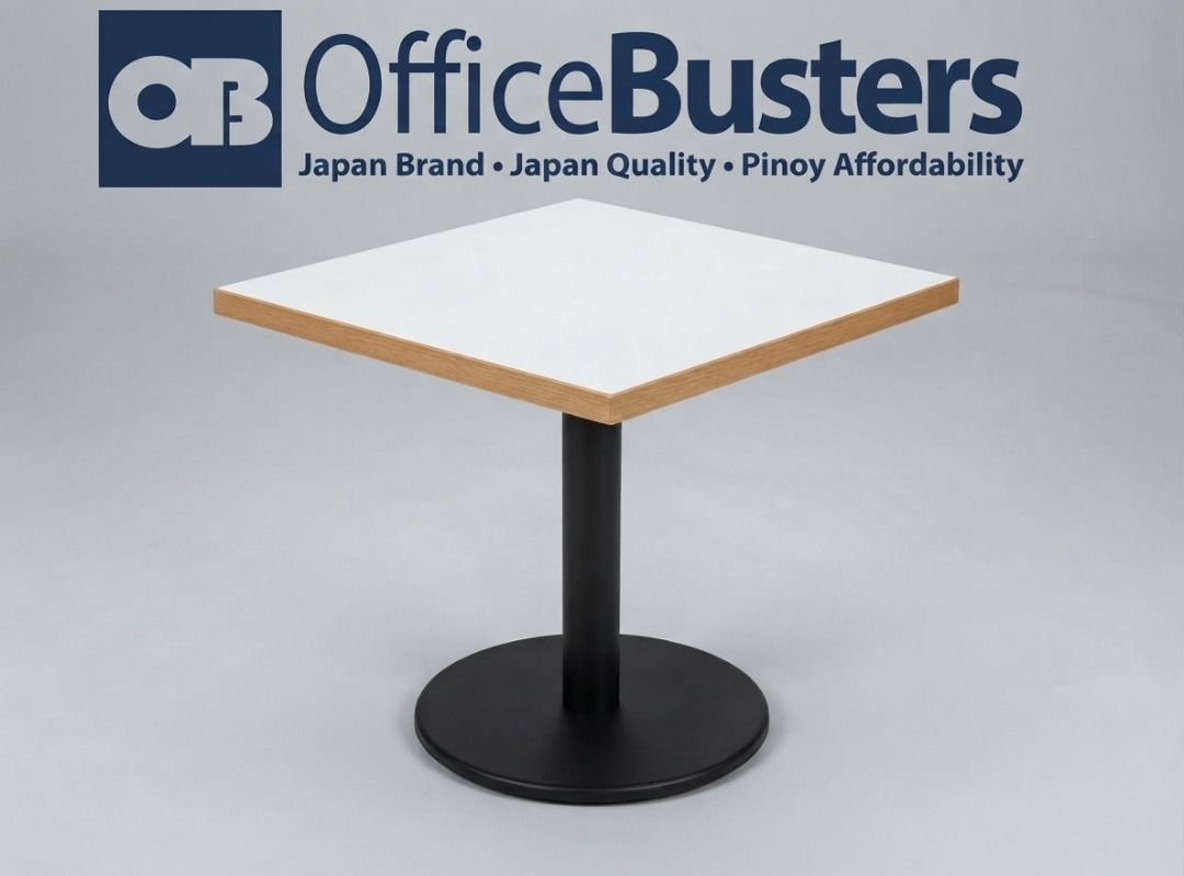 DINING TABLE (Category: Tables & Sets) located in Valenzuela. Submitted by jesspesongco (Listing ID 1463830408, Image 1). Description: DINING TABLE BRAND: JAPAN SIZE: L75cm W75cm H70cm PRICE: 5,500 -Durable square white laminate top with a wooden edge -Compact size ideal for small dining spaces 📍 LOCATION: OFFICEBUSTERS BALINTAWAK 👤 Look for: Hesus 📞 +639241469350 .