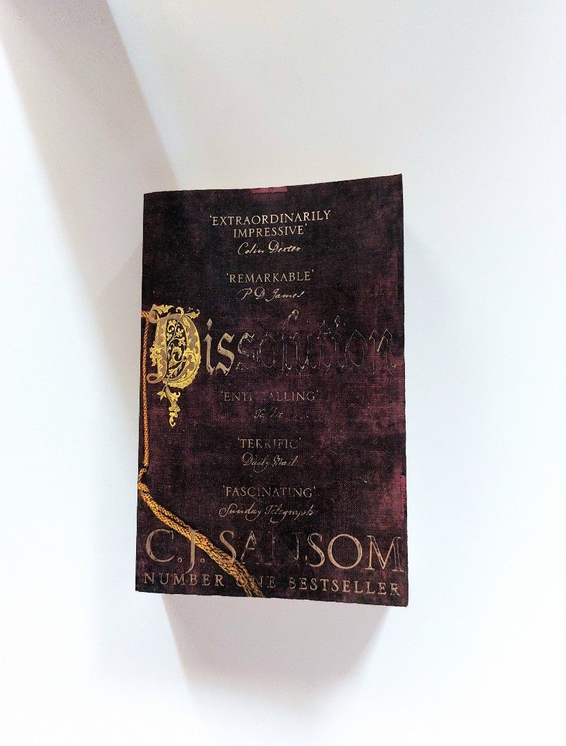 Dissolution by C.J. Sansom (Category: Storybooks) located in Tanauan. Submitted by solanathriftph (Listing ID 1463932720, Image 1). Description: 📚 major bookshelf clean out / clearance sale ~ — RFS: decluttering my bookshelves and switching to digital books — MOP: Gcash | fast shipping *feel free to send a message if you wish to negotiate the price :).