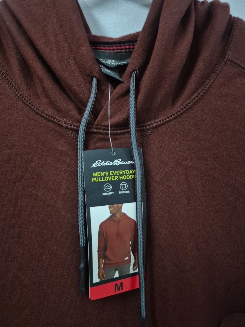 Eddie Bauer Men's Everyday Pullover Hoodie - Maroon (Category: Hoodies) located in Angeles City. Submitted by gtwear (Listing ID 1463823326, Image 3). Description: - Brand: Eddie Bauer - Type: Men's Everyday Pullover Hoodie - Color: Maroon - Fabric: UltraSoft - Size: Medium (M) - Features: Comfortable, easy to put on - Ideal for: Casual wear w:22 l: 26 mop: gcash loc: pampanga courier: J&T 500+sf DM 📩.