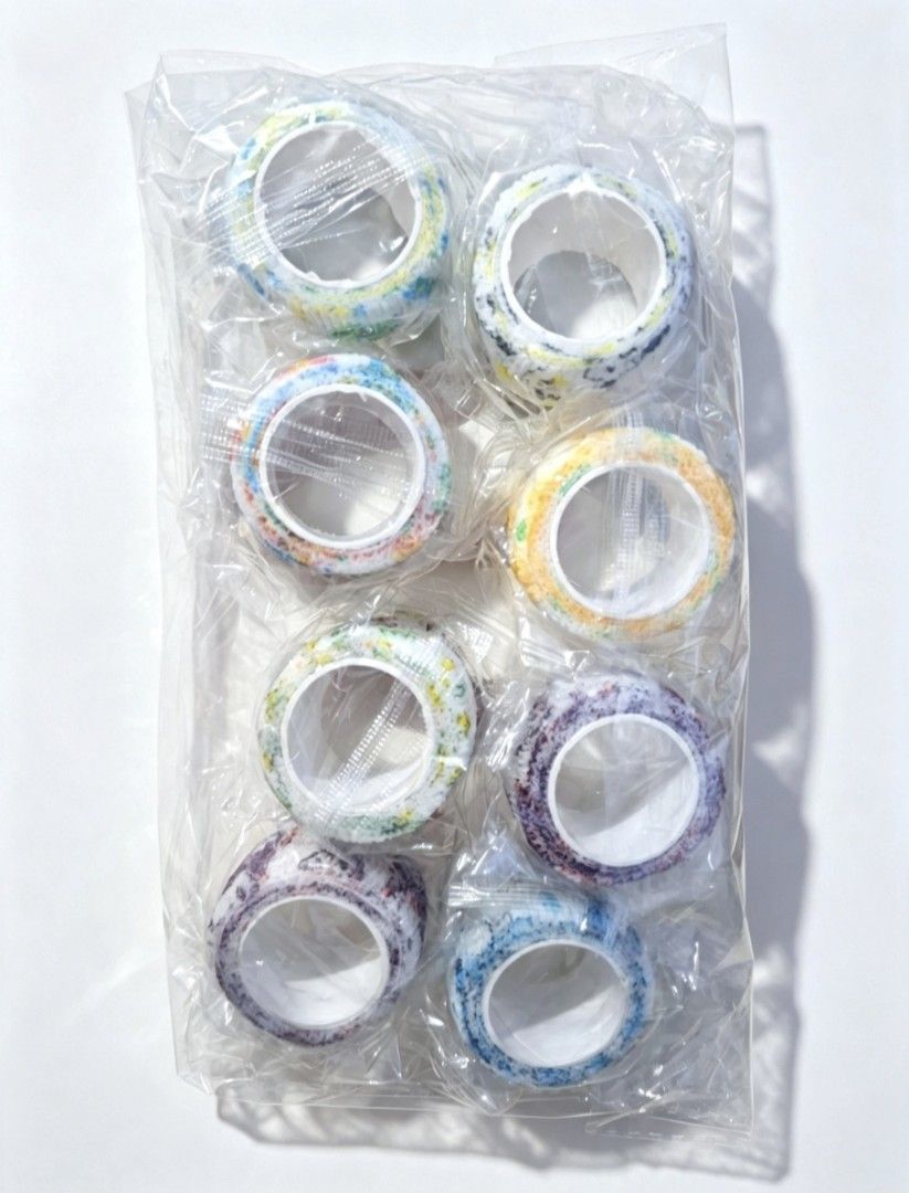 Elastic finger wrap Adhesive Bandage Tape Rolls (Category: Craft Supplies & Tools) located in Quezon City. Submitted by ana-chan (Listing ID 1463921994, Image 1). Description: Set of 8 cute fruit and abstract print adhesive bandage tapes. Perfect for fingers, sports, crafts, or organizing. Self-adhesive and easy to use..