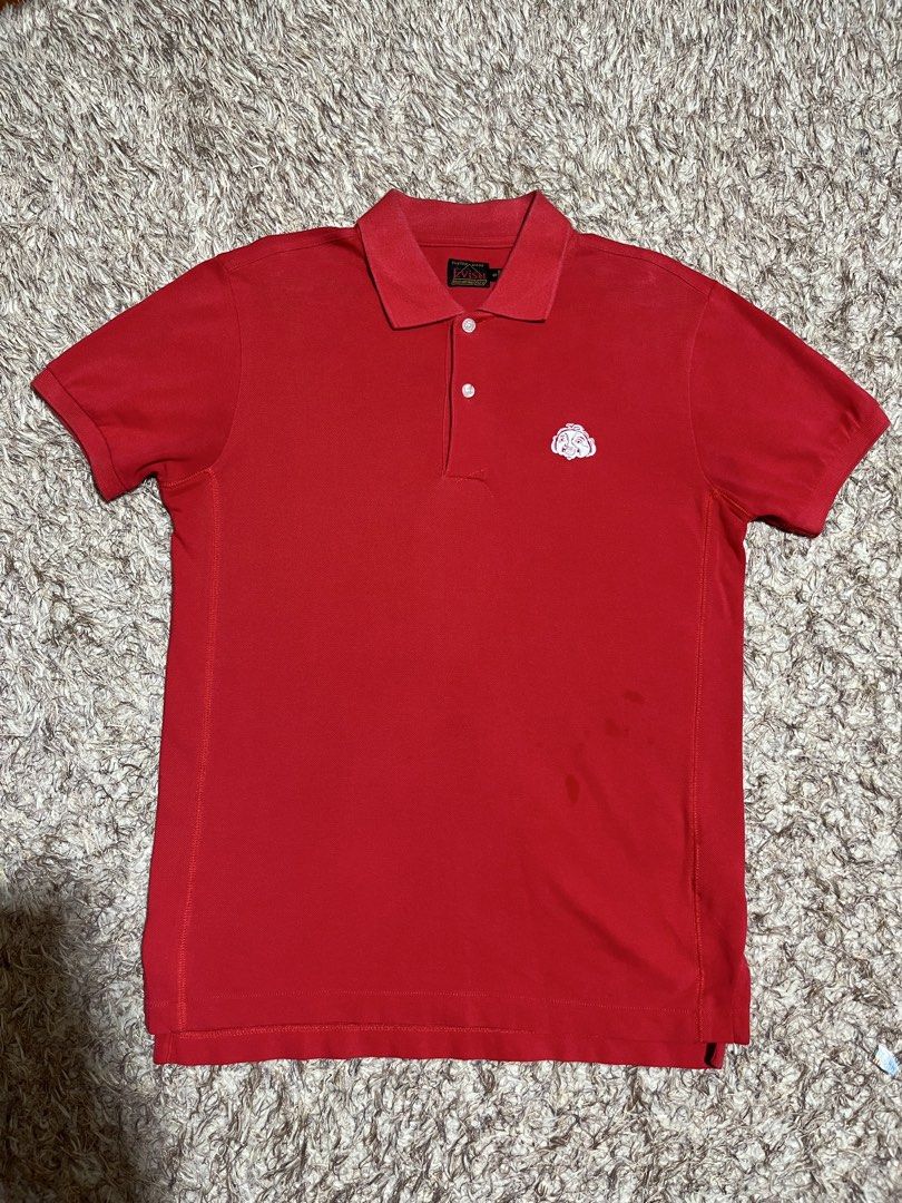 Evisu Polo Shirt (Category: Coats, Jackets and Outerwear) located in Valencia. Submitted by bordzsthrift (Listing ID 1463929077, Image 2). Description: Size S on tag Dimes: 20 X 26.6 Exellent Condition Minimal hairlines .