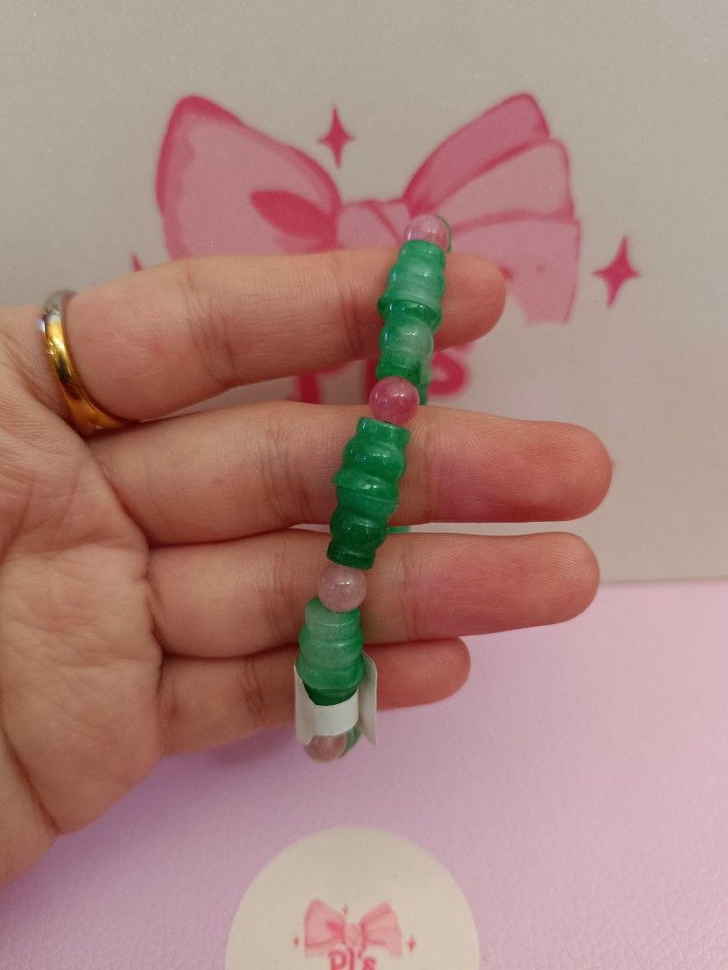 Fei Cui Jade bracelet (Category: Bracelets) located in General Mariano Alvarez. Submitted by plsjewelryemporium (Listing ID 1463807580, Image 3). Description: Brandnew Fei Cui Jade bracelet 17cm wrist natural gemstone PHP 350 + SF MOP: Gcash MOD: J&t express and lalamove NO COD/COP.