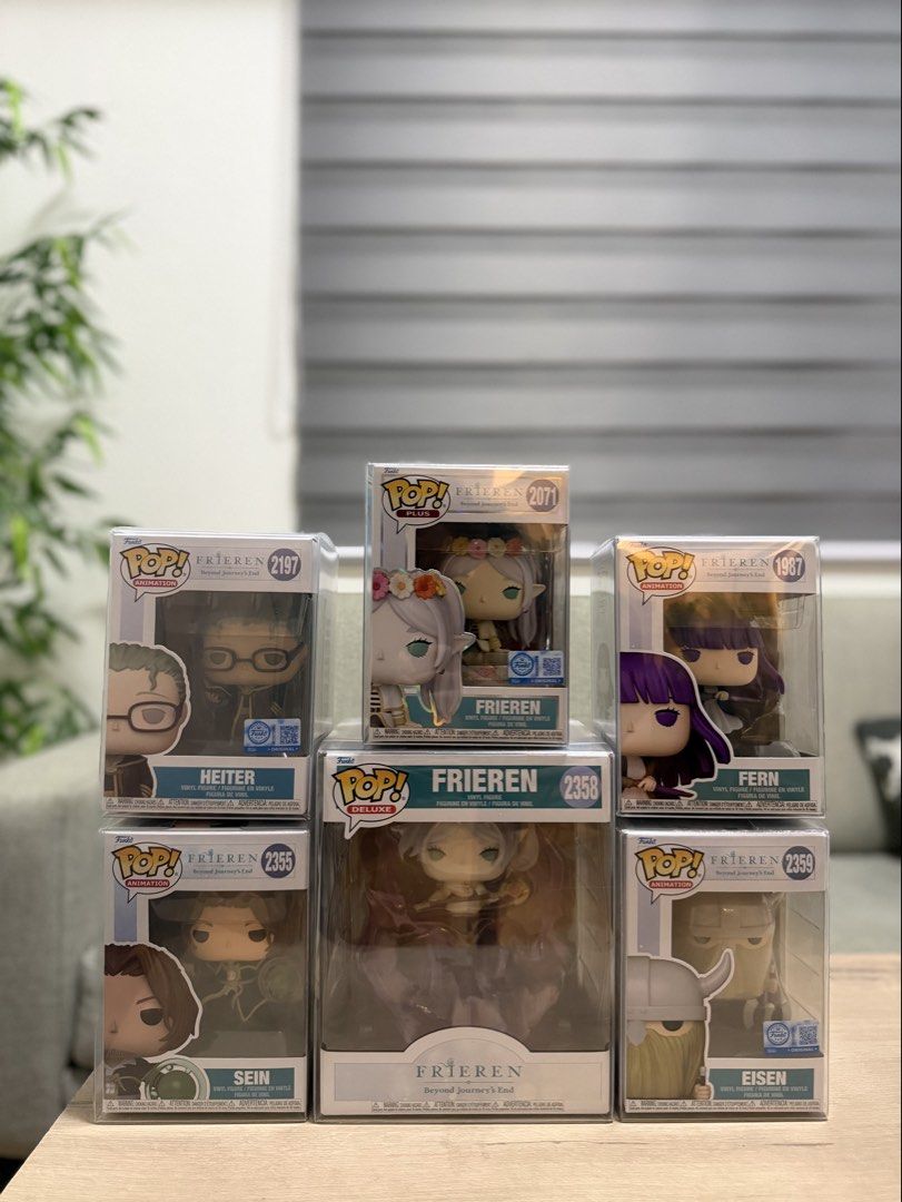 Frieren Funko Pops Set (Category: Figurines & Statues) located in Manila. Submitted by collectors_hq (Listing ID 1463923980, Image 1). Description: 🔥New Arrivals for my fellow Collectors🔥 📌Authentic 📌Hard to find 📌NOOB 📌Box Condition 8.5 above unless stated otherwise👌🏻 📸 You may request for more pics of the item through dm📩 NOTE: Installment option is available with 0% interest. 2k per week. Remaining balance can be paid on the last day