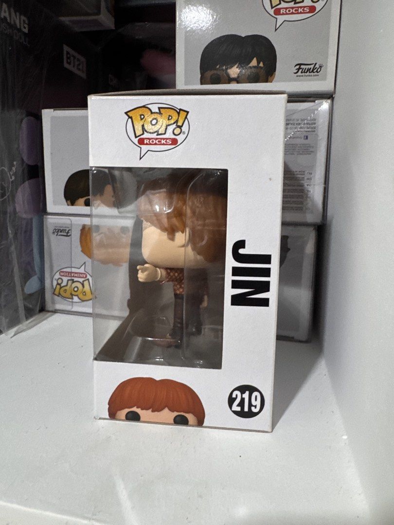 Funko Pop Rocks BTS Jin Dynamite (Category: Designer & Blind Box Toys) located in Quezon City. Submitted by nobitinn (Listing ID 1463865371, Image 2). Description: - Original Funko Pop - Box Condition: Good - Comes in its original, unopened box.