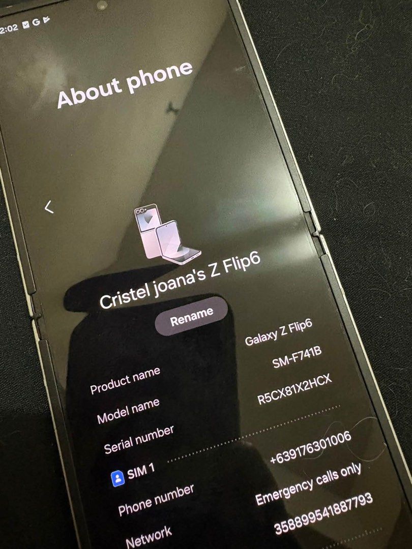 Galaxy Z flip 6 (Category: Samsung) located in Cainta. Submitted by zealdog.a3e335 (Listing ID 1463849598, Image 3). Description: For Sale: Samsung Galaxy Z Flip 6 (256GB) * Price: [27,500] * Storage / RAM: 256GB / 12GB RAM * Color: [Blue] * * Condition: [97% smooth / Excellent working condition] * Status: NTC Approved, Factory Unlocked / Openline to all networks * Issues: No hidden issues, no green lines, cameras clear, unli reset upon meet-up *