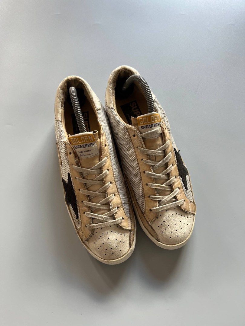 GGDB SUPERSTAR WHITE MESH BLACK STAR (7.5-8US) (Category: Sneakers) located in Baguio. Submitted by grabUrPairs (Listing ID 1463838416, Image 2). Description: VGUC SIGNS OF USAGE 7.5-8US Size 40 AUTHENTIC.