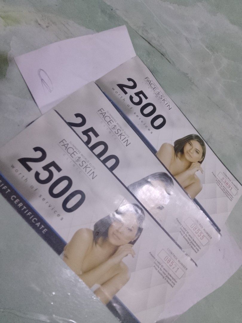 gift certificate to slimmers world (Category: Face Care) located in Pasig City. Submitted by indaythirft (Listing ID 1463894321, Image 1). Description: dko din nappuntahan for near taguig lang to or taguig kc bgc branch po eto pwede gamitin 7500 selling 1k lang rfs: dko dn ncclaim.