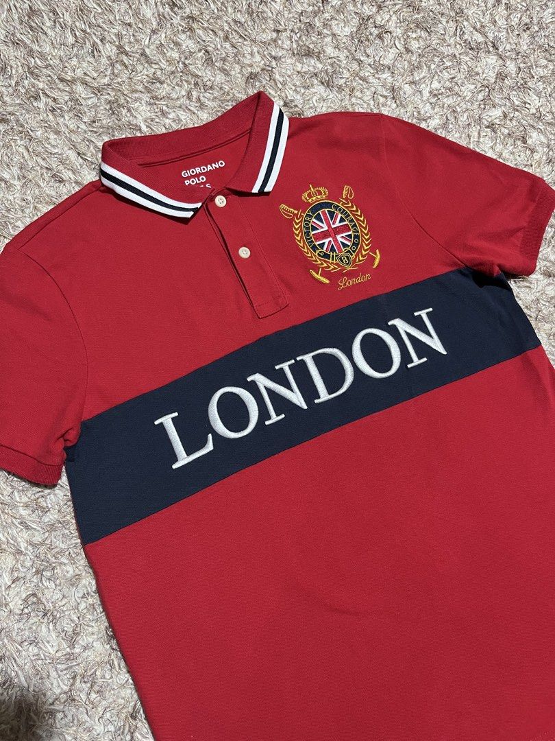 Giordano London (Category: Tshirts & Polo Shirts ) located in Valencia. Submitted by bordzsthrift (Listing ID 1463929134, Image 2). Description: Size S on tag Dimes: 18 X 25.5 Stretchable .