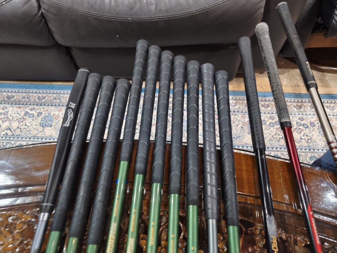 Golf Set (Category: Other Sports Equipment and Supplies) located in Paranaque City. Submitted by manilagolfmarket (Listing ID 1463894518, Image 3). Description: For Sale Golf Set °Maruman Sole Guinness R flex graphite shaft irons °Viq wood and driver °Callaway bag inlcuded for only 7.8k pick up Bf Paranaque free shipping within MM..
