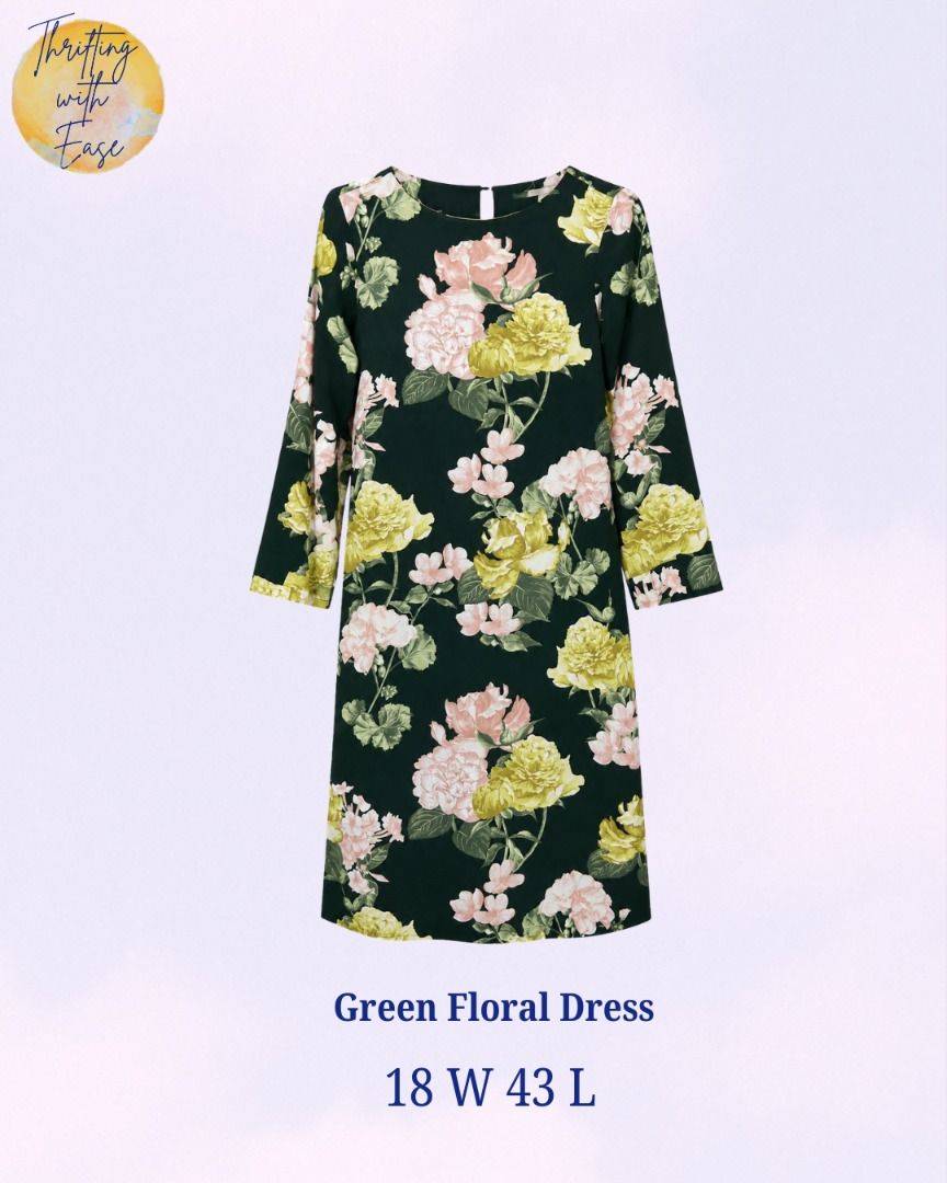 Green Floral Dress (Category: Dresses) located in Manila. Submitted by tr_w_ez (Listing ID 1463824849, Image 1). Description: Thrifting with ease is not affiliated or associated with any of the brands featured. All trademarks and copyrights reserved to the original brand holders. Size: Small Condition: 9/10 Color rate: 9.8/10 Issue: None Price: 450 Note📌: Comment mine or dm me for payment & shipping Take Note: 🚨 Items are thrifted or pre-loved.