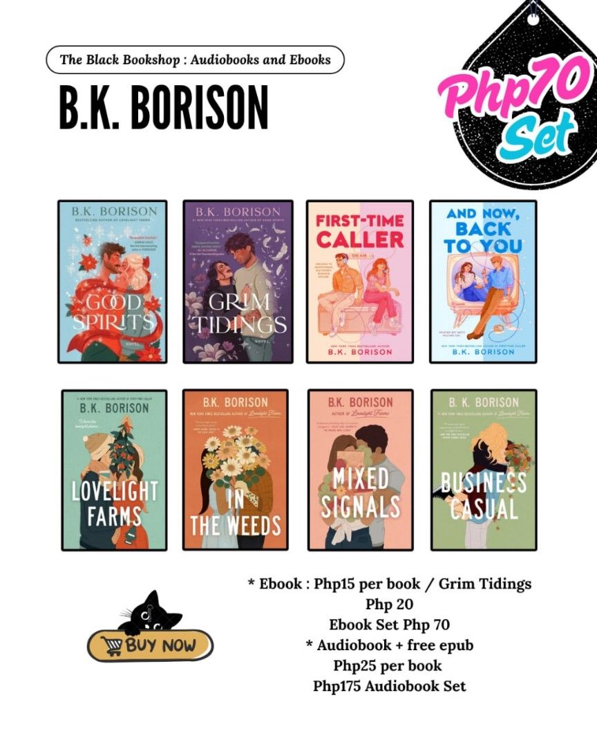 Grim Tidings BK Borison (audiob00k/eb00k) (Category: Storybooks) located in Manila. Submitted by theblackbookshop.3 (Listing ID 1463892272, Image 2). Description: New Release! GHOST SERIES 2: GRIM TIDINGS B.K. Borison Darcy Moore is a Grim Reaper who’s tired of being the villain. So when her next assignment comes, she decides to defy fate and save him instead. But her plan puts her directly in the path of Gabriel Aetos, a skeptical Guardian Angel
