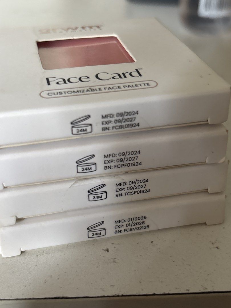 Grwm Face Card Bundle (Category: Makeup) located in Binan City. Submitted by mypreloved_haul (Listing ID 1463762785, Image 2). Description: Take all ₱700 or ₱200 each All swatched!! Shade: donton, Juno, Bridal, Hanan. .
