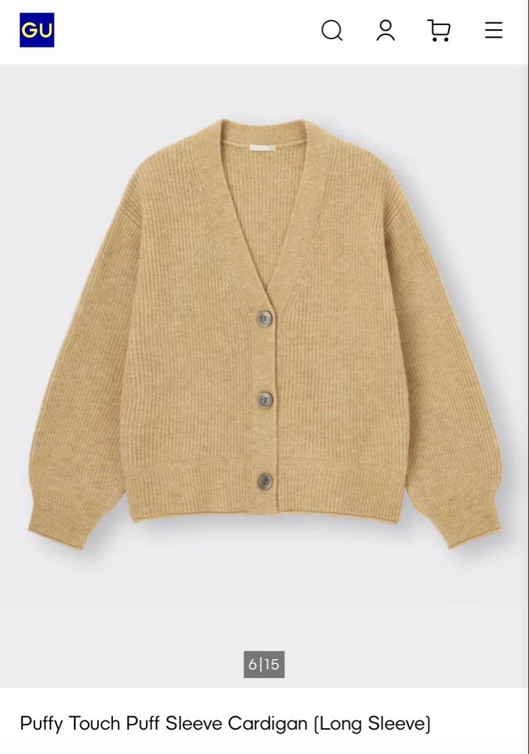 GU Brown Ribbed Knit Cardigan (Category: Coats, Jackets and Outerwear) located in Cavite. Submitted by yakultjeni85475 (Listing ID 1463895863, Image 1). Description: - Cozy brown sweater - Ribbed knit texture - Long sleeves - Classic crew neck - Great for layering or wearing on its own - Comfortable and warm for cooler days - Easy to pair with jeans or skirts.