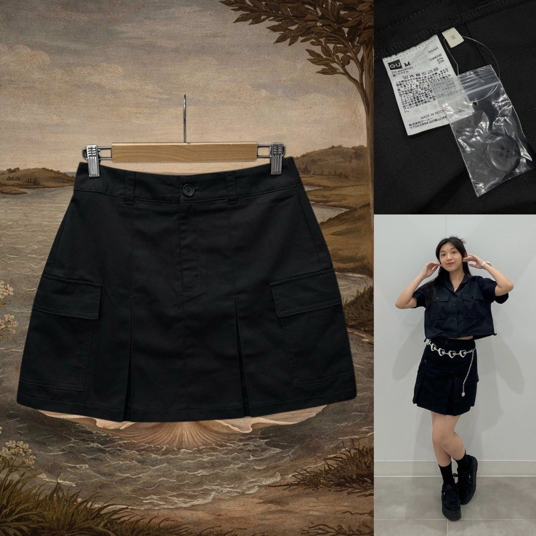 GU low-waist cargo mini skirt (Category: Activewear) located in Dasmarinas. Submitted by Ukaybes (Listing ID 1463937522, Image 1). Description: GU low-waist cargo mini skirt Size: M 28WL 16L Excellent condition M/Mine: 480 DM: Name | Contact | Address & Brgy Please comment MINE only if you’re 100% sure and ready to pay. No return or exchange .