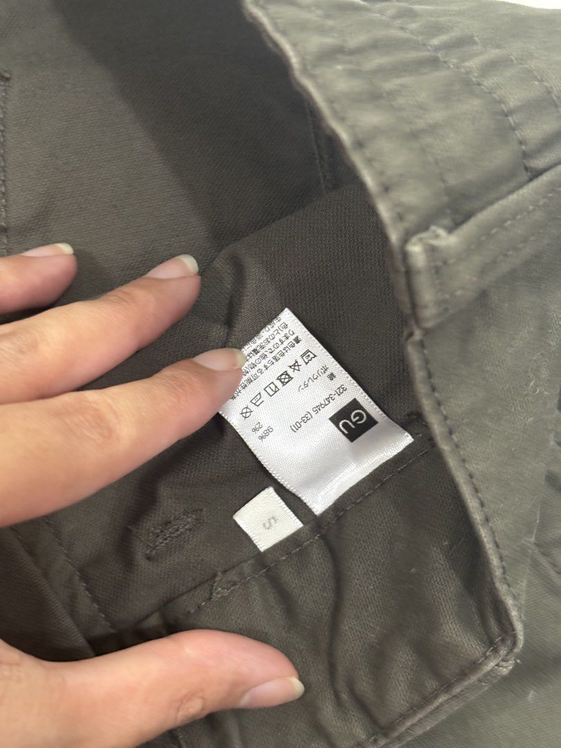 GU straight cargo pants (Category: Other Bottoms) located in Manila. Submitted by declutterwithbeyuh (Listing ID 1463774999, Image 2). Description: olive green .