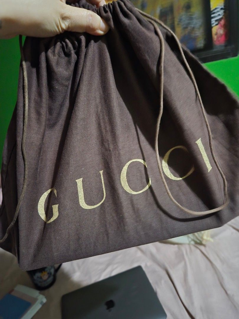 Gucci Velvet Dionysus Bag (Category: Luxury Bags & Wallets) located in Manila. Submitted by maica_29 (Listing ID 1463883090, Image 2). Description: - Authentic Red Velvet Gucci Bag - Features the signature GG pattern - Adorned with the iconic Dionysus tiger head closure - Silver chain strap - Comes with a dark brown dust bag.