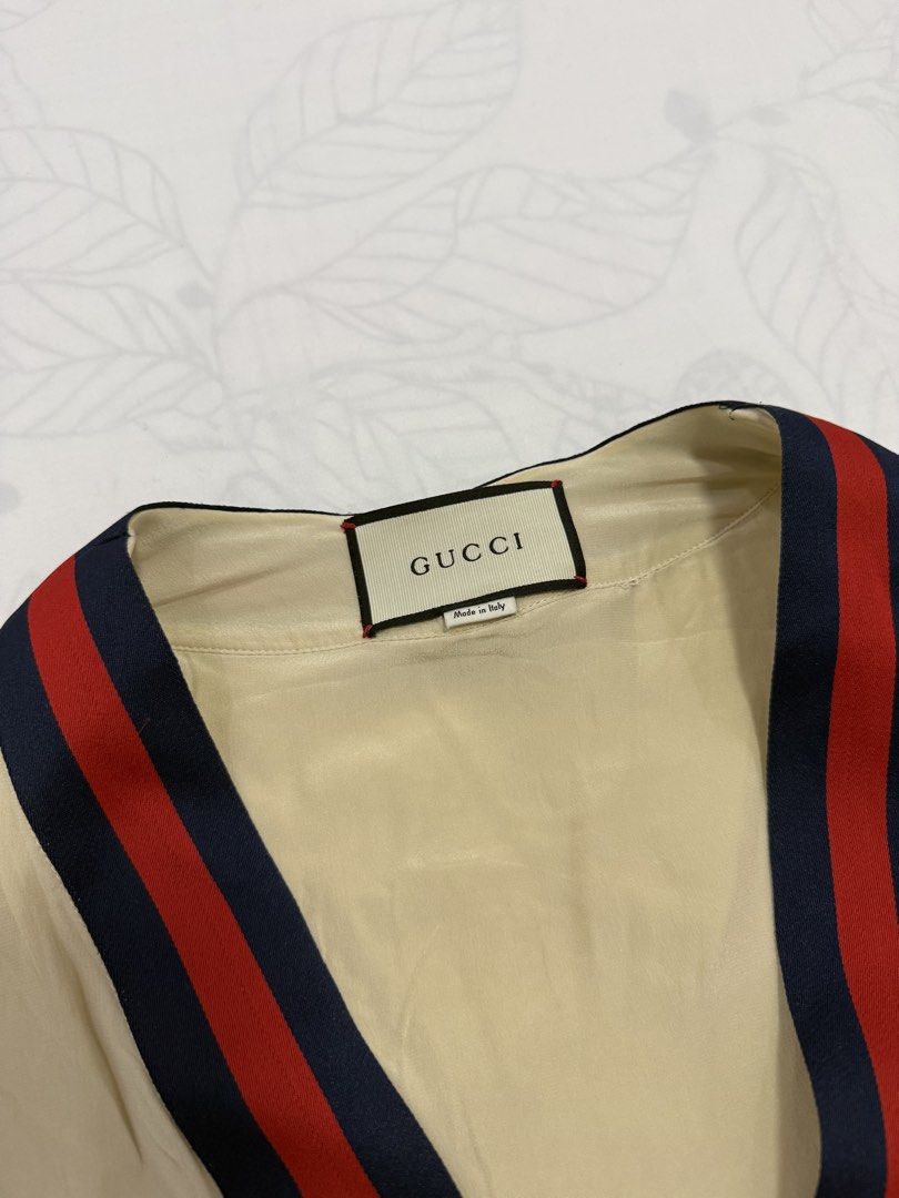 Gucci Web Trim Tweed Cardigan (Category: Luxury Apparel) located in Taguig. Submitted by thesocialthrift (Listing ID 1463843343, Image 3). Description: For sale Gucci Web Trim Tweed Cardigan ‎20×27 see pictures for the detail Excellent condition .