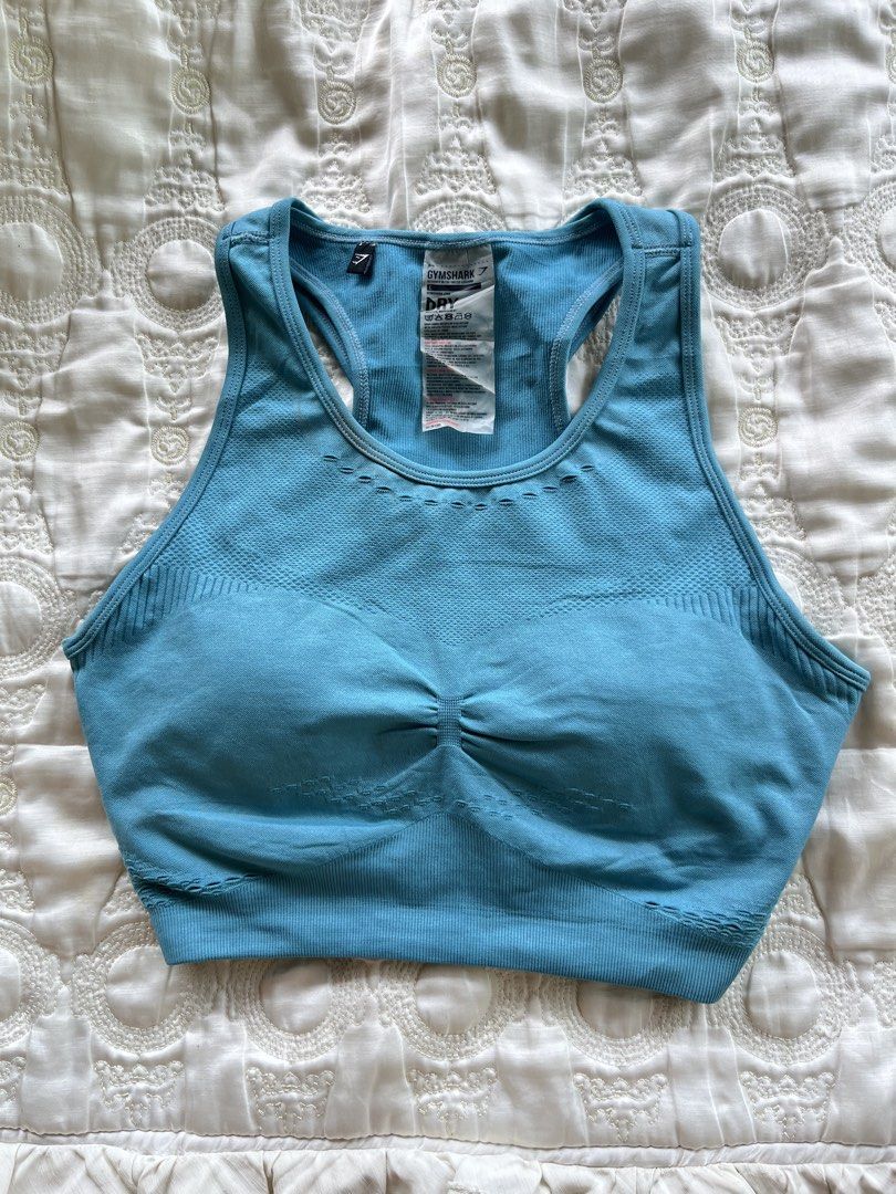 Gymshark Sports Bra (Category: Undergarments & Loungewear) located in Pagadian. Submitted by primserenity (Listing ID 1463907246, Image 1). Description: flaw is the logo only.