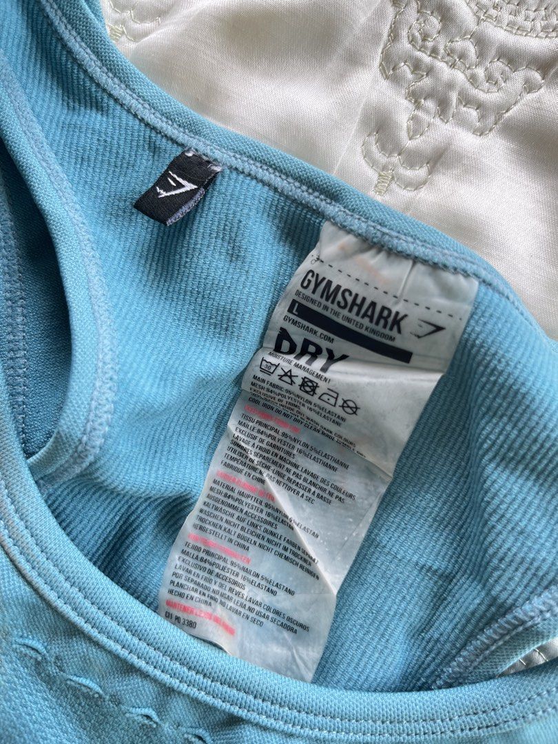 Gymshark Sports Bra (Category: Undergarments & Loungewear) located in Pagadian. Submitted by primserenity (Listing ID 1463907246, Image 3). Description: flaw is the logo only.