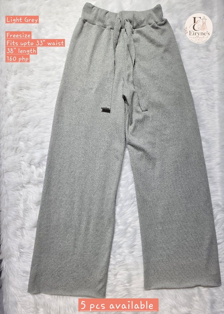 Harper Pants (Category: Other Bottoms) located in Cavite. Submitted by eirynes_closet (Listing ID 1463842210, Image 2). Description: Harper Pants Knitted Trouser Cotton - Super stretchy Fabric and makapal ang tela Pwedeng pwede pang alis SIZE GUIDE : Freesize, can fit upto 33" 38" Length ✅All prices and sizes are indicated in each photo. ✅ Send your complete details (Name, Complete Address, Contact number) ✅ Pay first to confirm your order. Mode 
