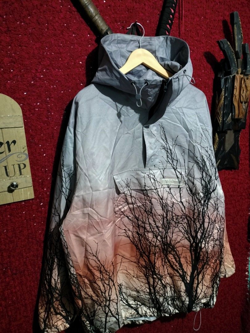 HARSH AND CRUEL ABSTRACK TREE ADJUSTABLE WINDBREAKER JACKET FOR MEN'S (Category: Coats, Jackets and Outerwear) located in Baguio. Submitted by vertex_nga.pow (Listing ID 1463901363, Image 2). Description: HARSH AND CRUEL ABSTRACK TREE ADJUSTABLE WINDBREAKER JACKET FOR MEN'S XL SIZE DIMENSION 30L BY 26 ARMPIT TO ARMPIT EXCELLENT CONDITION BAGUIO LOCATION PLUS SF SA MALAYU JNT COURIER PASS COD.