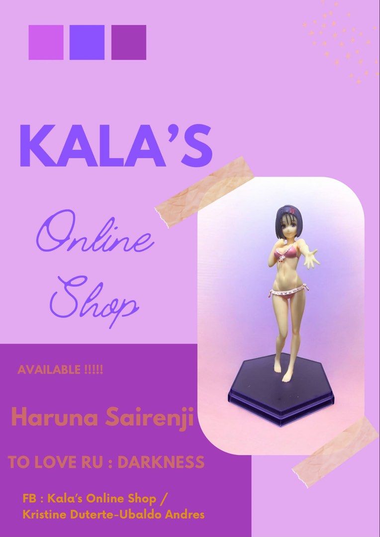 Haruna Sairenji (Category: Figurines & Statues) located in Muntinlupa City. Submitted by kalaonlineshop (Listing ID 1463795169, Image 1). Description: To Love Ru Darkness Pop Up Parade Condition: Loose.