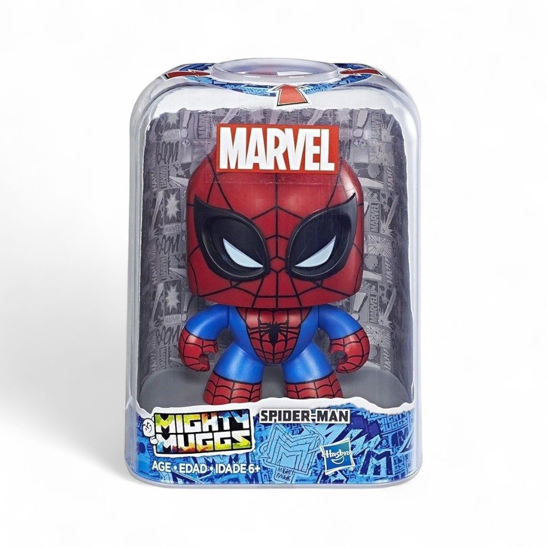 Hasbro Mighty Muggs Marvel Spider Man Action Figure (Category: Action & Battle Toys) located in Pasig City. Submitted by kumiko08 (Listing ID 1463907862, Image 1). Description: Hasbro Mighty Muggs Marvel Spider Man Action Figure 📌 brand new in plastic storage 📌 plastic storage may have some scratches from storage and shipping 📌 authentic product by Hasbro Features & details 📌 3 different facial expressions 📌 press down on head to change face