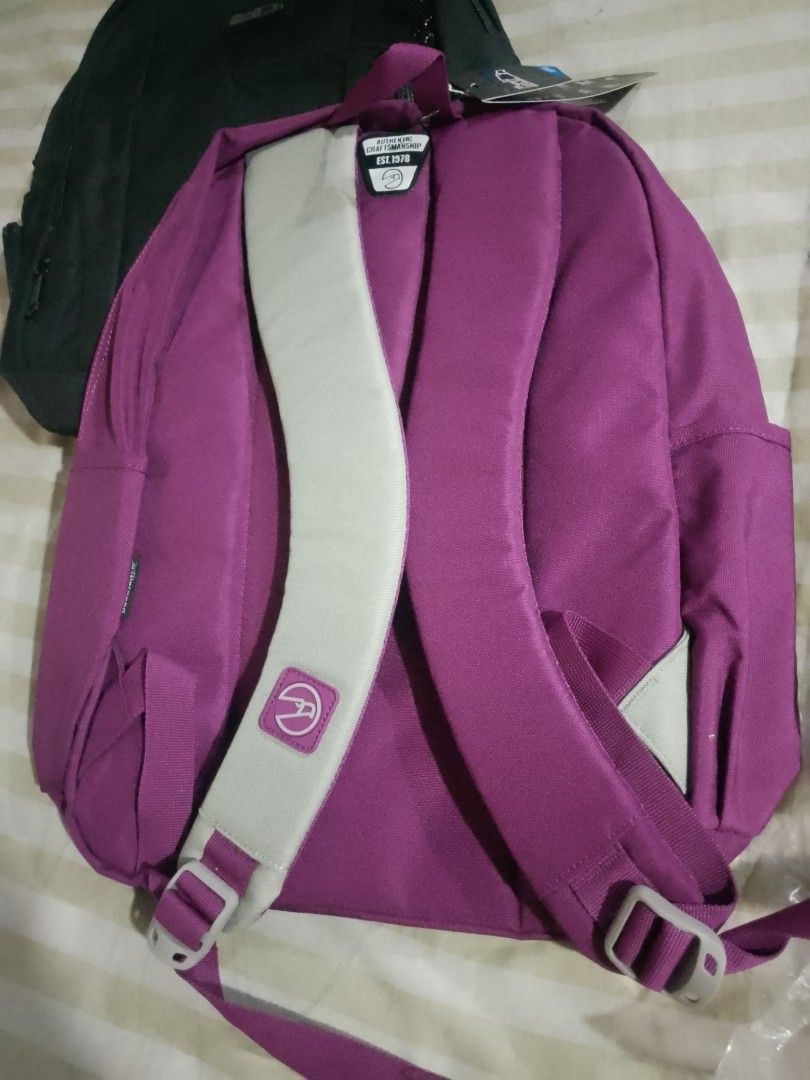 Hawk Backpack - Purple (Category: Backpacks) located in Quezon City. Submitted by emeraldgy (Listing ID 1463843969, Image 2). Description: - Purple Hawk backpack -Brandnew -Large size - Light grey front pocket with zipper - Padded straps for comfort - Ideal for school or everyday use - Original tag still attached -Original Price: Php 1,159.00.