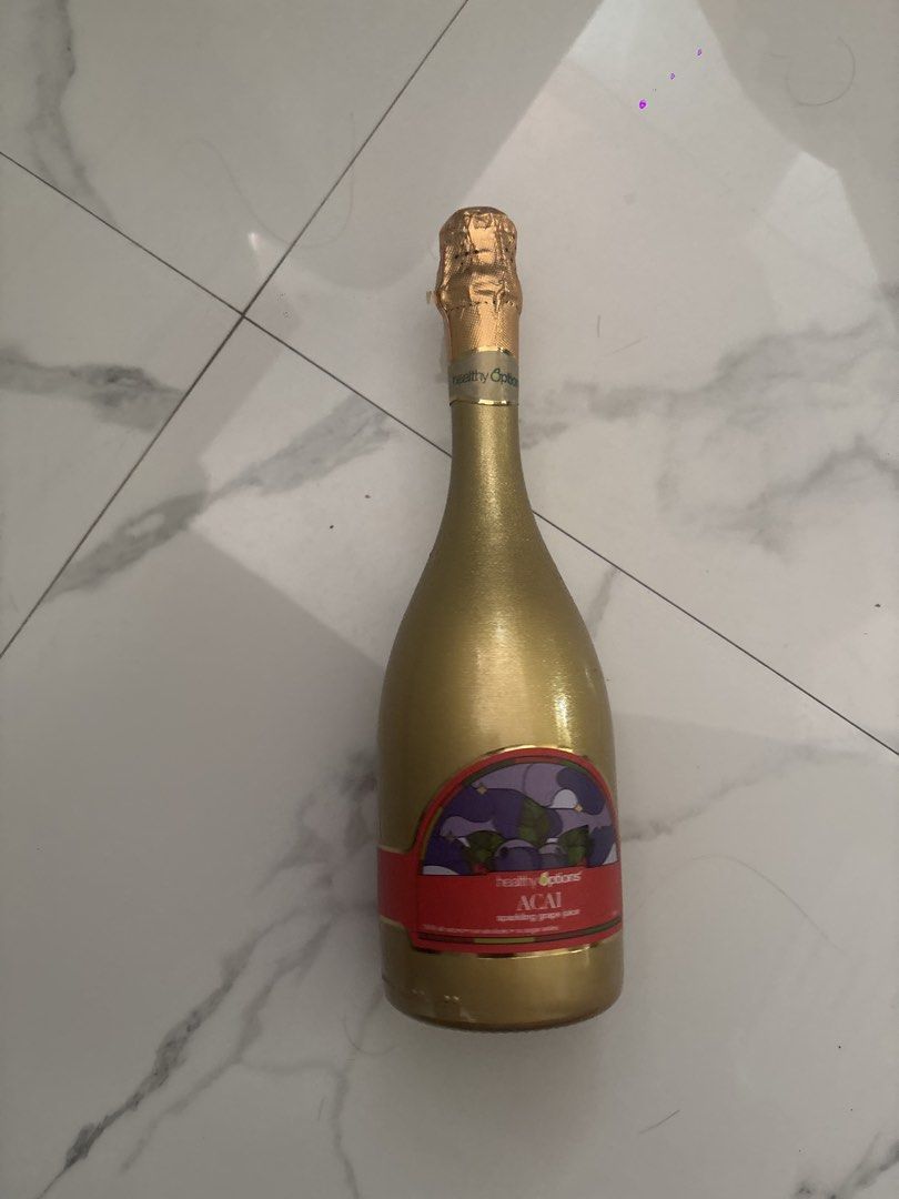 Healthy Options Acai Sparkling Grape Juice (Category: Beverages) located in Manila. Submitted by ro.se_e__ (Listing ID 1463789979, Image 1). Description: - Refreshing Acai Sparkling Grape Juice - From Healthy Options - Made with grape juice, carbon dioxide, citric acid, and natural flavoring - Proudly produced in Italy by Donelli Vini - Best Before: July 2027 - Serving Suggestion: Serve chilled.