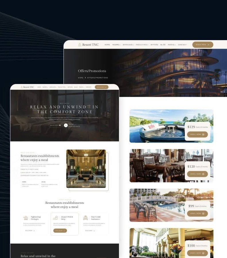 Hotel & Resort Website with Online Booking (Category: Looking For) located in Polangui. Submitted by mitsuhaashop (Listing ID 1463777969, Image 3). Description: Need a professional website for your hotel, resort, transient house, villa, or private resort? I build modern, mobile-friendly websites designed to help hospitality businesses get more direct inquiries and bookings. Starter Package – ₱15,000 Includes: • Professional responsive website • H