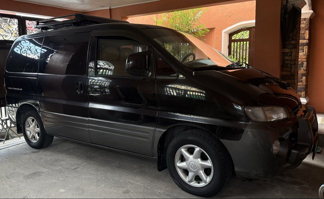 Hyundai Starex (Category: Used Cars) located in Las Pinas. Submitted by jhemmm__ (Listing ID 1463926402, Image 2). Description: Hyundai Starex Svx 1999 - FIXED PRICE! Sulit na yan kasi van yan! NOT NEGOTIABLE ANYMORE!! Will not entertain any discounts. Kakapaayos lang po niyan. - customized leather interior - good car casing (sturdy and durable) - but has a few gasgas - All working - new battery - new tires - Alternator fixed last year - change o