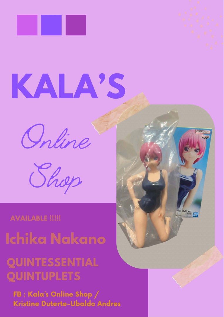 Ichika Nakano (Category: Figurines & Statues) located in Muntinlupa City. Submitted by kalaonlineshop (Listing ID 1463749584, Image 1). Description: The Quintessential Quintoplets Celestial Vivi Condition: BIB.