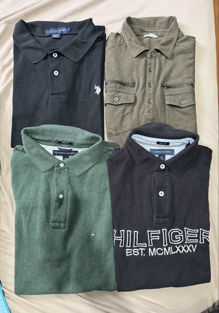 IMPORTED BRANDED MEN’S POLO SHIRTS TAKE ALL (Category: Tshirts & Polo Shirts ) located in Subic. Submitted by the_elusive_shop (Listing ID 1463828772, Image 1). Description: TAKE ALL!!! 4 BRANDED POLO SHIRTS FOR 800 PHP 1 Large Tommy Hilfiger Trim Fit Sage Green Polo 1 Large Tommy Hilfiger Slim Embroidered Polo 1 Large Calvin Klein Zipper Polo 1 Large US POLO ASSN. Black Polo Lowballers will be blocked immediately. If you’re interested, please ma