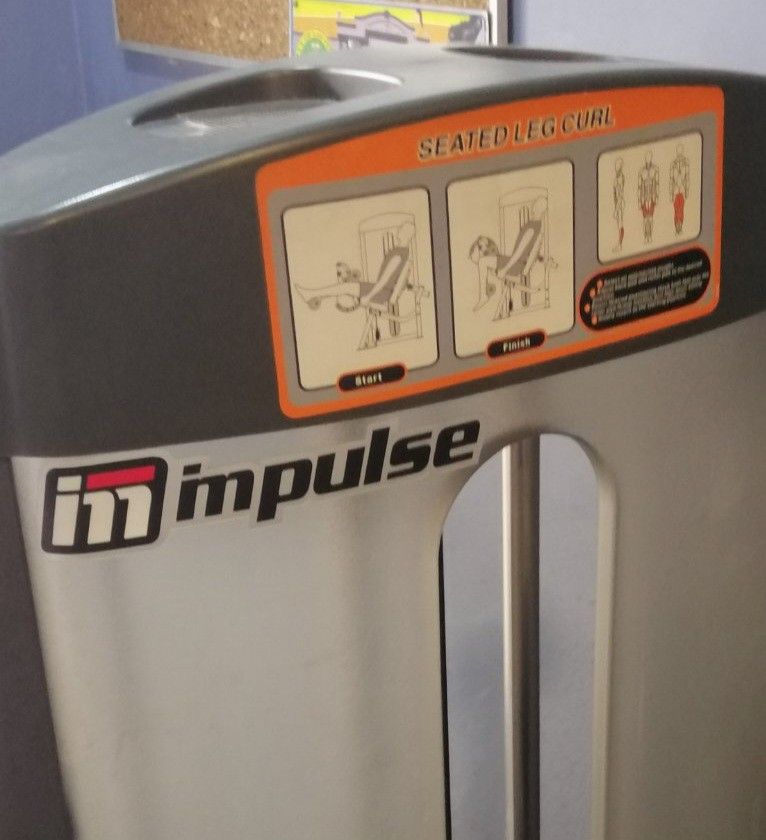 Impulse Seated Leg Curl Machine (Category: Cardio & Fitness Machines) located in Las Pinas. Submitted by shoe.legit.to.feet (Listing ID 1463760477, Image 2). Description: Selling our gyms Seated Leg Curl Machine. Originally bought in US for $3200. Now selling at half it's price. - Impulse seated leg curl machine - Perfect for hamstring workouts - Adjustable seat and leg pad for comfort - Weight stack included - Ready to use in your gym - Pick up 