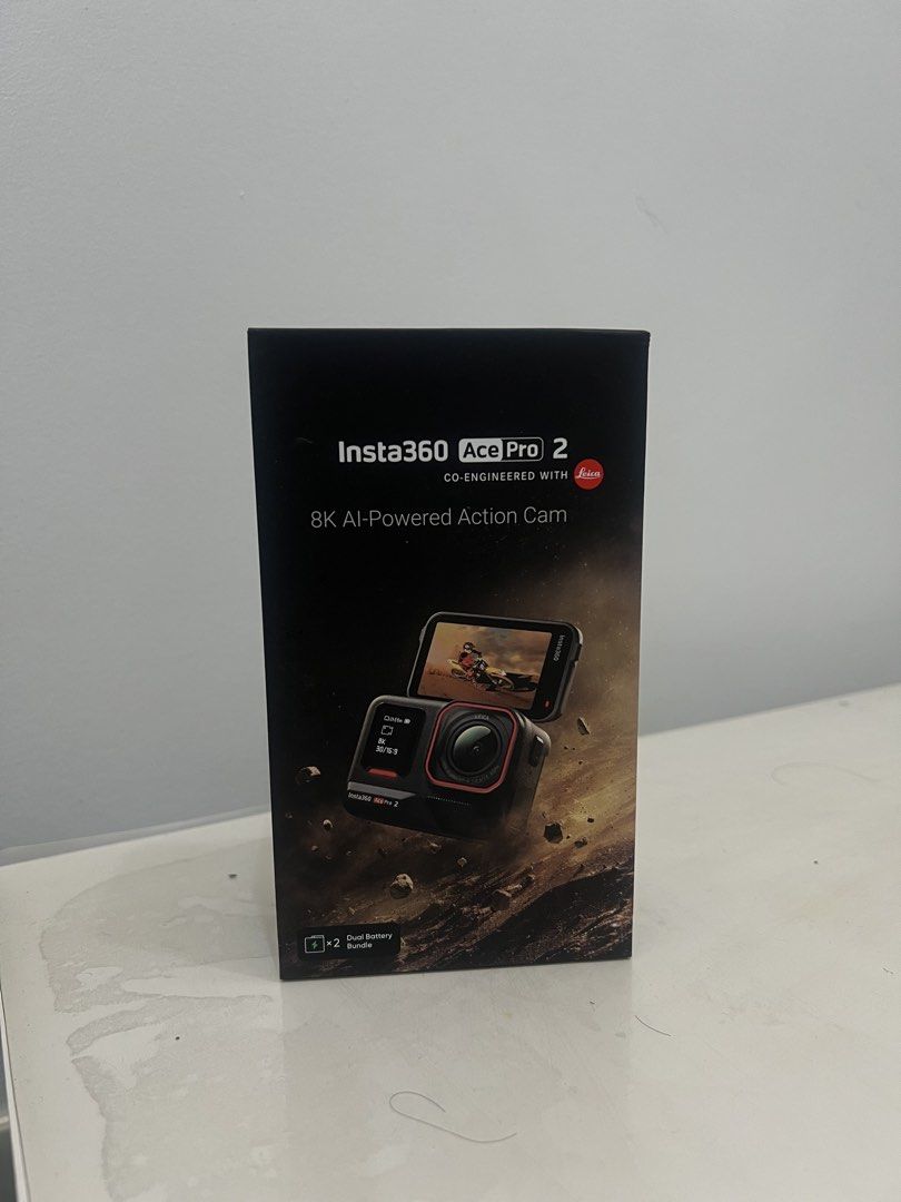 Insta360 Ace Pro 2 8K Action Camera with Accessories (Category: Cameras) located in Marikina City. Submitted by gegelo93 (Listing ID 1463849398, Image 2). Description: - Insta360 Ace Pro 2 Action Camera - Stunning 8K Video Recording - Leica Lens for Superior Quality - Waterproof up to 12 meters (39ft) - Includes: Protective Case, Magnetic Mount, Waterproof Case, Grip/Handheld Stick, Protective Cage - Comes with a 128GB SanDisk Extreme Pro Memory 