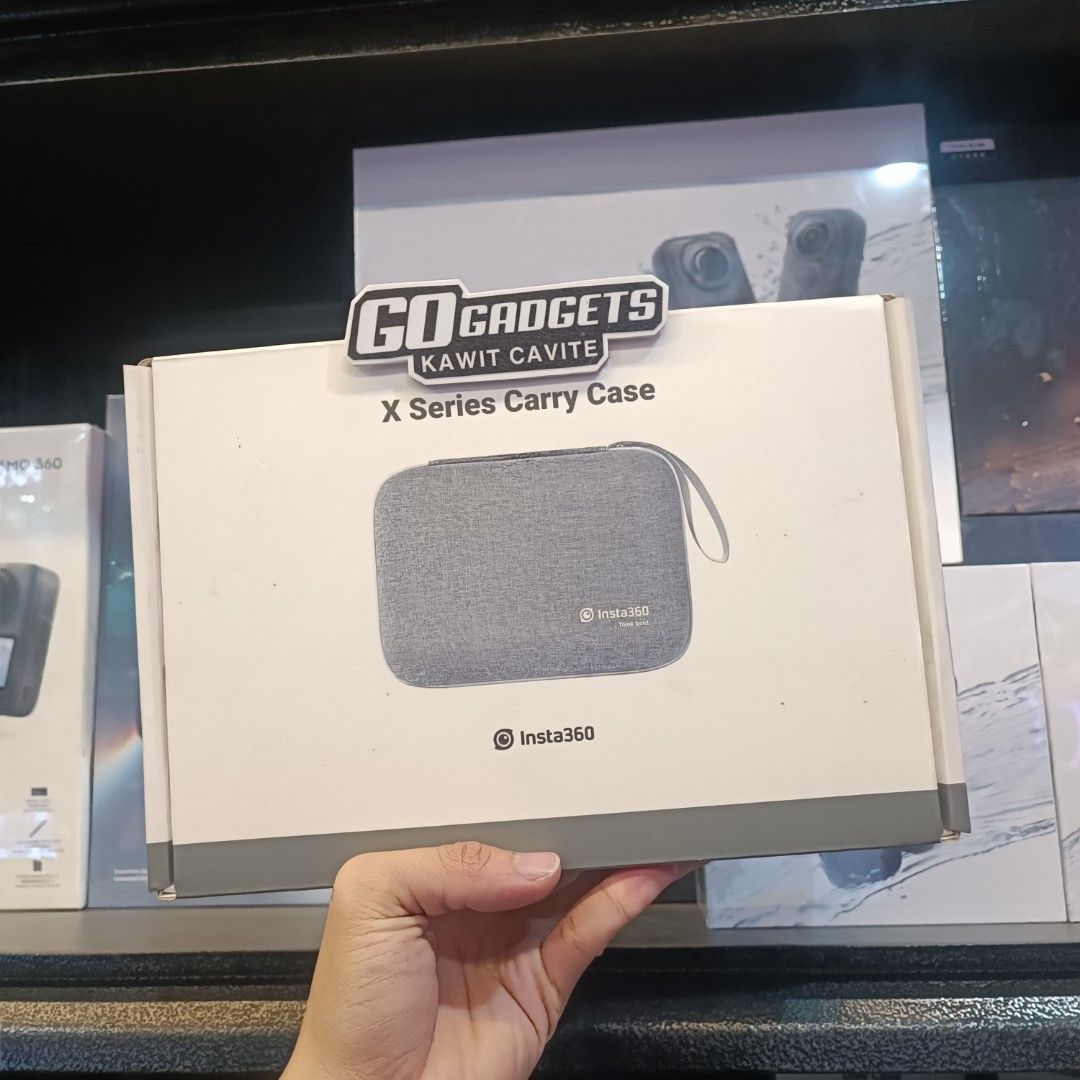 Insta360 X Series Carry Case For X2/X3 (Category: Camera Bags & Carriers) located in Caloocan City. Submitted by kentsalvador31 (Listing ID 1463901152, Image 1). Description: Insta360 X Series Carry Case For X2/X3 Go Gadgets - Kawit Cavite 💬 Message us now for full specs & recommendations! 📷 Perfect for: ✔ Motorcycle rides ✔ Motovlogging ✔ Travel videos ✔ Content creation ✔ Action shots 💳 INSTALLMENT AVAILABLE BDO • BPI • HSBC • Chinabank • Un