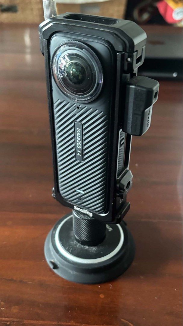 Insta 360 X4 (Category: Video Cameras) located in San Juan City. Submitted by LuckyFindsPh (Listing ID 1463802171, Image 2). Description: Insta 360 X4 package includes: ☑️ Smallrig cage and suction stand ☑️ Invisible stick ☑️ 3.5mm mic input adaptor ☑️ screen protector complete with box 🟢 100% makinis, no issue. 🔴 no memory card 🔸 RFS: Unloading. Nakatago lang. 📍 Pick-up only in Greenhills, San Juan. .